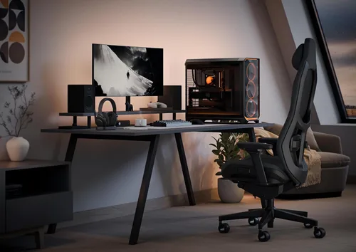 Vista 7 de Fractal Design Meshify 3 XL Ambience Pro RGB Negro TG Tinte Claro - Carcasa de ordenador