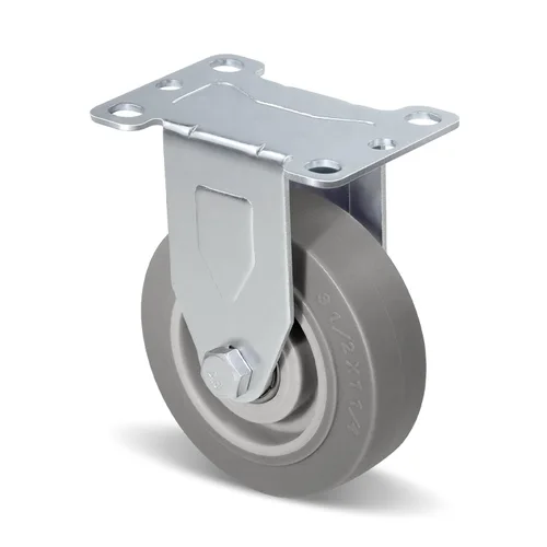 Vista 19 de Ruedas resistentes de 3 pulgadas, ruedas giratorias con frenos, ruedas de placa con rueda de goma para muebles, plataforma, camión, carrito