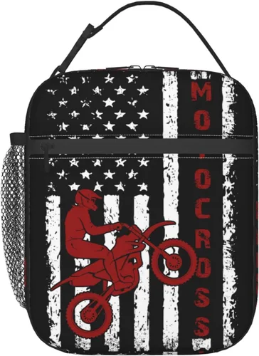Vista 33 de Miaoquhe Lonchera de béisbol para hombres, bolsa de béisbol con bandera estadounidense para mujeres, bolsa de almuerzo para niños, bolsa de almuerzo