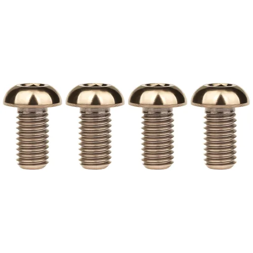 Vista 20 de Tornillos de titanio M8 con cabeza de botón, paquete de 4 (M8x15mm, negro) 15 20 25 30 1.378 in disponible para modificaciones de coches