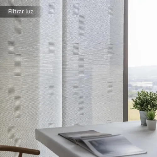 Vista 4 de GoDear Design - Cortinas de ventana ajustables de panel deslizante con riel 45.8"- 86" de ancho x 96" de alto, cortinas verticales deslizables