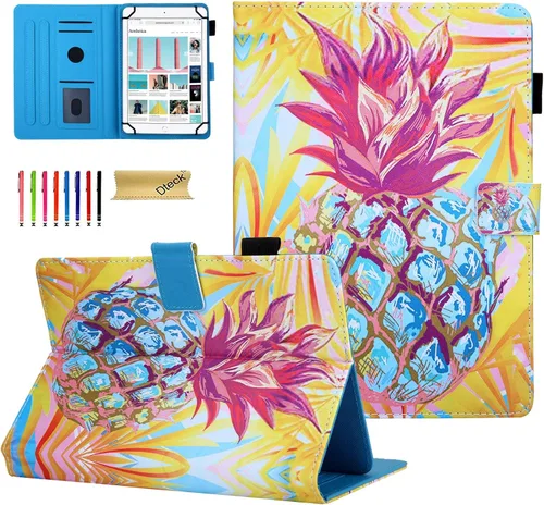 Vista 27 de Dteck Funda universal para tablet de 7.9 a 8.4 pulgadas, funda plegable de piel con tapa para Onn de 8 pulgadas, Samsung Galaxy Tab 8.0 pulgadas 8.4