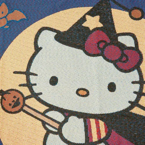 Vista 4 de Northwest Hello Kitty Manta tejida para tapiz, 48 x 60 pulgadas, Witchy Kitty