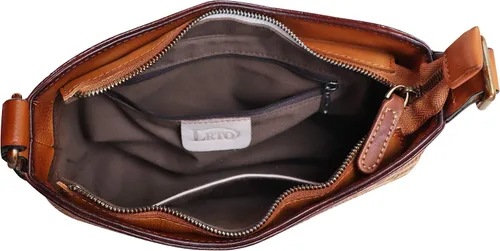 Vista 7 de Bolso de cuero genuino para mujer, bolso de hombro con patrón de cocodrilo