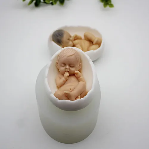 Vista 9 de Molde de jabón animal de silicona para ciervos - forma redonda para decoración de velas y pasteles