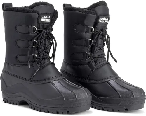 Vista 6 de Botas Polar de invierno, con cordones, de nailon, cortas, para invierno y nieve, para hombre