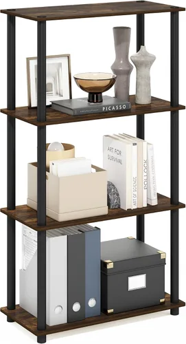 Vista 19 de Furinno Turn-N-Tube Organizador de encimera de cocina, estante organizador de encimera de esquina de 2 niveles, estante esquinero, para cocina