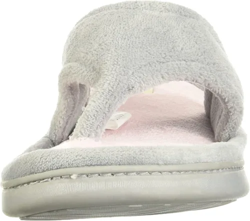 Vista 2 de Pantuflas Dearfoams Melanie de microfibra, con color combinado, con tira, para mujer