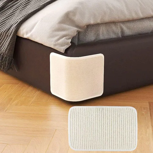 Vista 9 de Almohadilla rascador de sisal natural para gatos, protector de muebles de esquina para sofá, alfombrilla protectora para alfombras y sofás, muebles