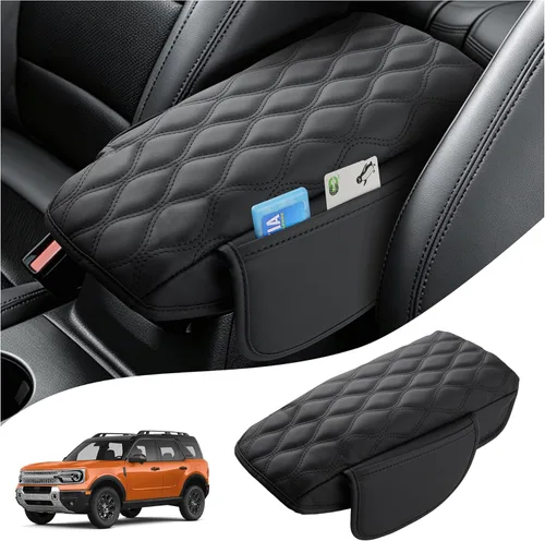 Vista 33 de Autorder Funda de consola central para Chevy Silverado/GMC Sierra 1500 2500 3500 2014-2018, accesorios funda para reposabrazos antiarañazos
