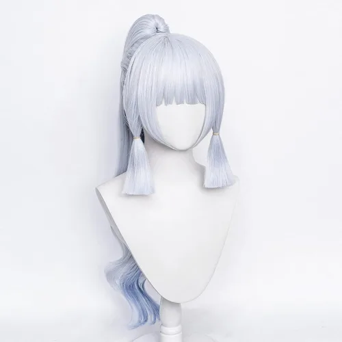 Vista 3 de XiongXiongLe Halloween Anime Role Wig Cosplay Women Costume Silver Purple Ponytails Heat Synthetic Hair Wigs for Party Cos Festival Christmas