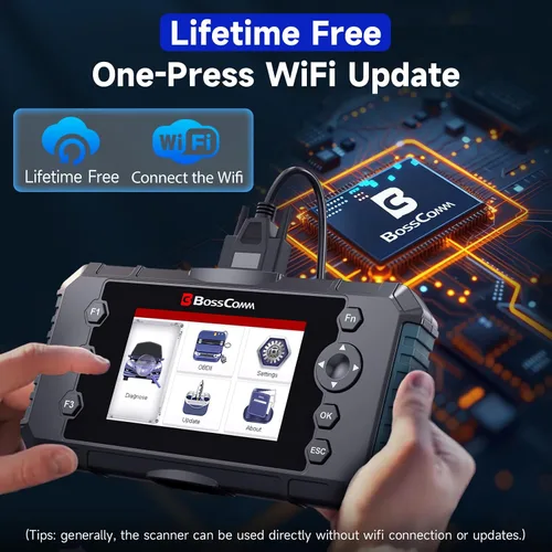 Vista 16 de BOSSCOMM IFIX435 OBD2 2026 escáner y lector de código, herramienta profesional de escáner de automóvil para motor/ABS/SRS/transmisión, VIN