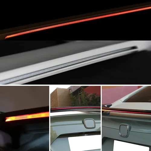 Vista 5 de Alerón de maletero compatible con Honda Civic 2016-2021, 4DR Sedan Alerón Trasero Alerón Trasero Alerón Ala Negro Brillante ABS por IKON MOTORSPORTS