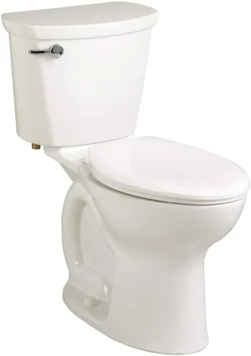 Vista 8 de American Standard Cadet PRO - Inodoro alargado de dos piezas, 1,6 gpf/6,0 Lpf, altura de silla, sin asiento