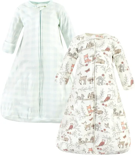 Vista 41 de Hudson Baby Saco de dormir unisex de algodón con manga larga para bebé, saco, manta