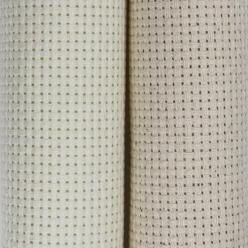 Vista 92 de KCS 2 cajas de tela de costura de algodón para punto de cruz de 15 x 18 pulgadas (blanco antiguo, 11 unidades)