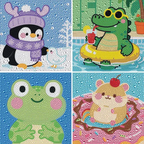 Vista 16 de UiSdfuy Kits de arte de diamantes para niños, artes y manualidades de 8, 9, 10, 11 y 12 años, arte de diamantes para niños, arte de gemas paquete