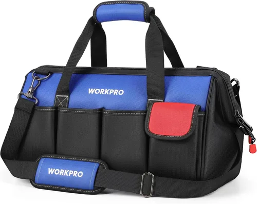 Vista 3 de WORKPRO Bolsas de herramientas, Negro/Azul/Rojo, 14 - pulgadas, Bolsa de herramientas