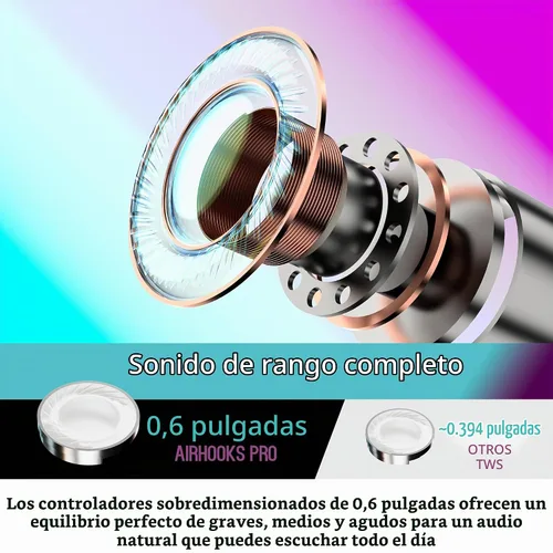 Vista 5 de MEE Audio AirHooks Pro - Auriculares deportivos inalámbricos con Bluetooth, cómodos, resistentes al sudor, sin aislamiento, para entrenamientos