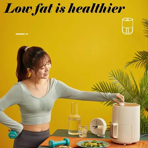Vista 6 de 900W Oil free Air Fryer 1.5L Cooker Multi function Smart for French fries