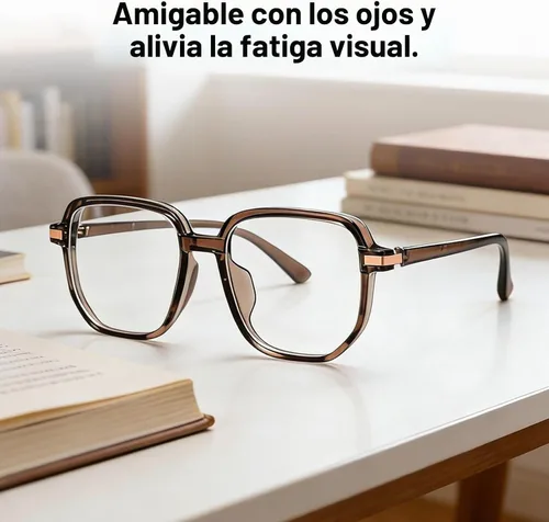 Vista 5 de Dollger Square Blue light Glasses for Women Men Oversized Bluelight Blocking Computer Screen Stylish Eyeglasses TR90 Frame