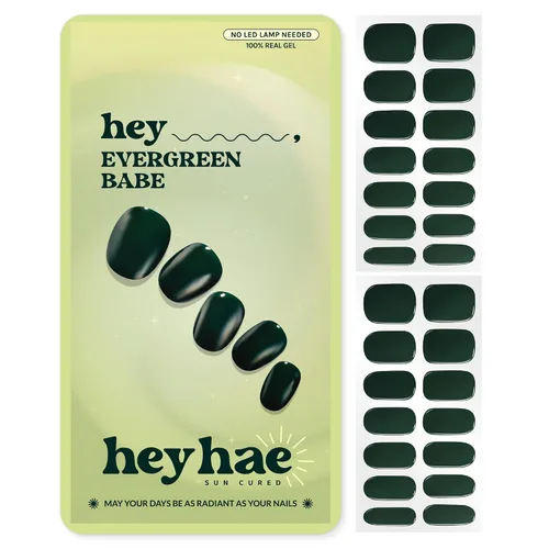 Vista 12 de Heyhae Paquete surtido de tiras de uñas de gel semicuradas (paquete de 4) No necesita lámpara LED Fácil de aplicar y quitar, calidad de salón