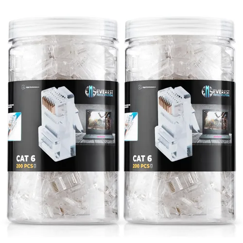 Vista 8 de RJ45/JAR - Conectores modulares, Cat6 50 unidades.