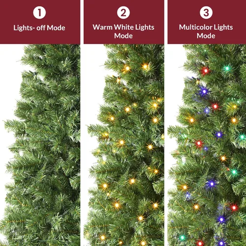 Vista 4 de Alupssuc 5ft Classic Spruce Artificial Prelit Christmas Tree