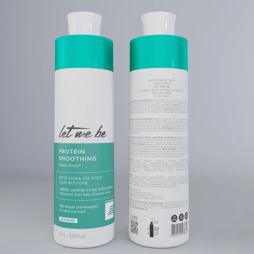 Vista 2 de Let Me Be Tratamiento suavizante de proteínas Single Step1L Tratamiento de queratina brasileña Cepillo progresivo Sistema de alisado