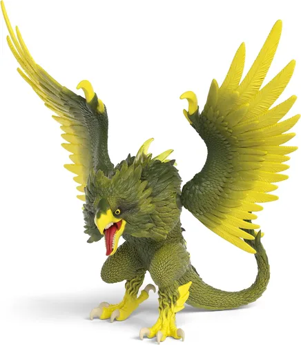 Vista 9 de Schleich Eldrador Creatures - Figura de acción de 17,8 cm de águila de fuego - Figura de grifo de lava con alas móviles para niños y niñas - Figuras