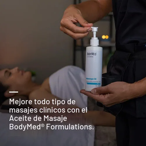 Vista 7 de BodyMed Formulations Aceite de masaje, 8 oz. – Sin fragancia, aceite totalmente natural para terapia de masaje – Certificado Leaping Bunny