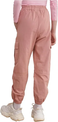 Vista 3 de YiZYiF Pantalones deportivos tipo cargo para niños y niñas, holgados, para baile de hip hop, pantalones casuales de verano con bolsillos