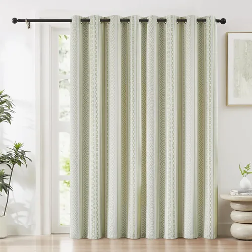 Vista 36 de Melodieux Cortinas bohemias 80% opacas de 63 pulgadas de largo para dormitorio, sala de estar, oscurecimiento de sala de estar, cortinas