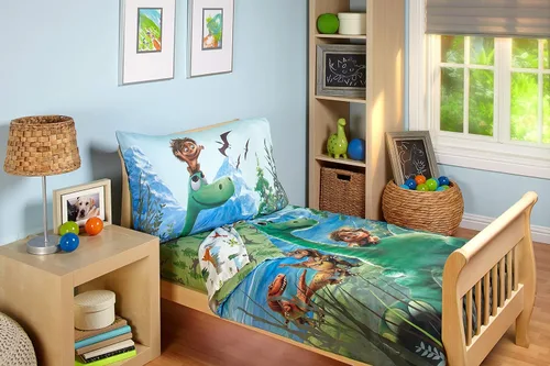Vista 2 de Disney - Juego de sábanas de 4 piezas para niños pequeños