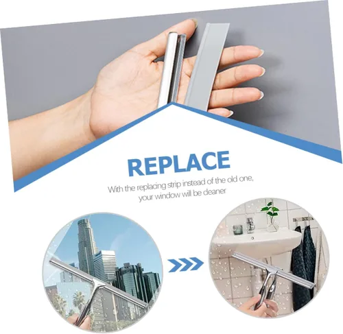 Vista 9 de Zerodeko Limpiaparabrisas Home 2pcs Reemplazo de la tira del limpiaparabrisas de cristal para la limpieza del hogar