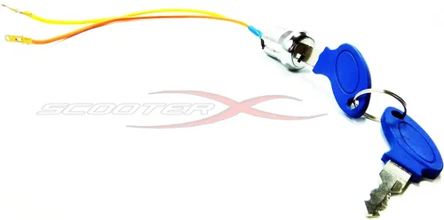 Vista 3 de Interruptor de encendido de 2 cables con 2 teclas, se adapta a muchos scooters de gas y eléctrico, Go Kart y bicicletas de bolsillo [1101]
