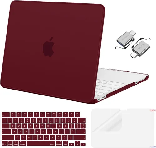 Vista 12 de MOSISO Compatible con MacBook Neo Case 13 pulgadas 2026 A3404 A18 Pro Chip Rubor de cristal