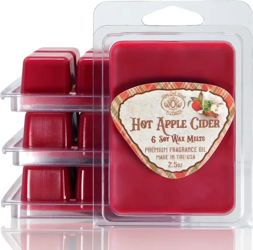 Vista 15 de Cera perfumada para calentadores de cera, ambientador aromático, paquete de 4, juego surtido de 6 cubos de fusión, hecho a mano en Estados Unidos