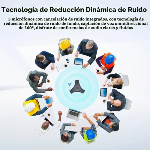 Vista 3 de TOALLIN S68 - Altavoz, micrófonos inalámbricos para conferencias con altavoz