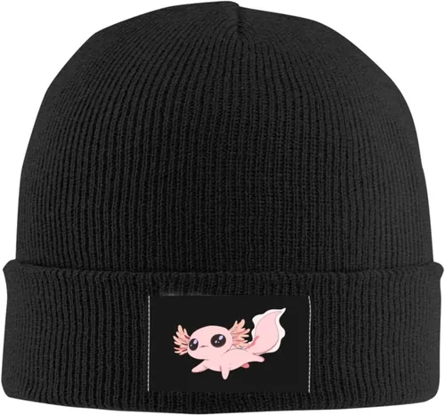 Vista 2 de ROHKAO Axolotl 2 - Gorro de punto elástico suave para invierno, cálido para hombre y mujer