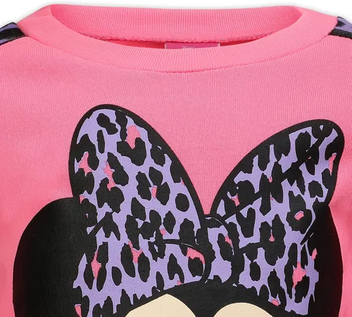 Vista 3 de Disney Minnie Mouse - Conjunto de sudadera y pantalón deportivo para niñas pequeñas - Rosa