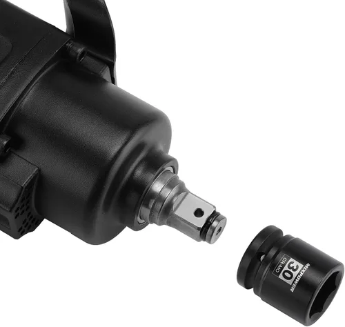 Vista 6 de MIXPOWER Zócalo de impacto poco profundo de 3/4", 1.181 in, CR-MO, métrico, 6 puntos, tuerca de eje de grado de impacto para una fácil extracción