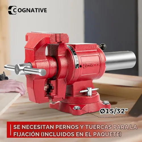 Vista 6 de Tornillo de banco de posicionamiento COGNATIVE 5" UPG 360°, fuerza de 8800LB
