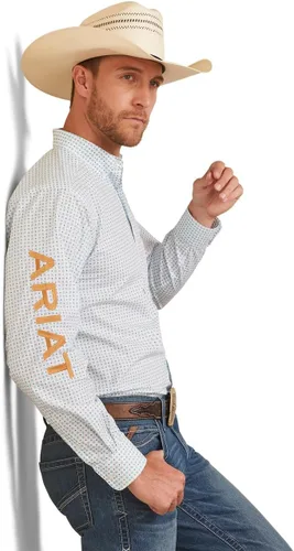 Vista 3 de ARIAT Camisa ajustada Team Stuart para hombre