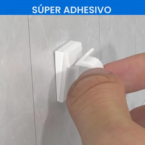 Vista 4 de Paquete de 50 clips adhesivos para cables, soportes de alambre para Blanco