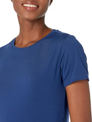 Vista 49 de Amazon Essentials Camiseta de manga corta con cuello redondo para mujer, de secado rápido, para entrenamiento, gimnasio, paquete múltiple