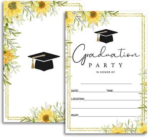 Vista 8 de FujLoy 20 tarjetas con sobres, invitaciones para fiestas de graduación 2026, 2026 para universidad, escuela secundaria, celebración de graduación