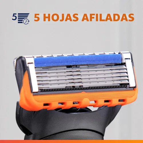 Vista 5 de Gillette Fusion5 Power Razor para hombres, 1 mango de maquinilla de afeitar Gillette Power + 1 repuesto de cuchilla