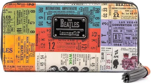 Vista 2 de Loungefly The Beatles Ticket Stubs - Cartera de piel sintética