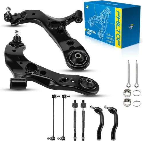 Vista 113 de PHILTOP 6 piezas de brazo de control delantero inferior con barra estabilizadora de rótula para Nissan Rogue 2014-2020 Rogue Sport 2017-2022 Qashqai